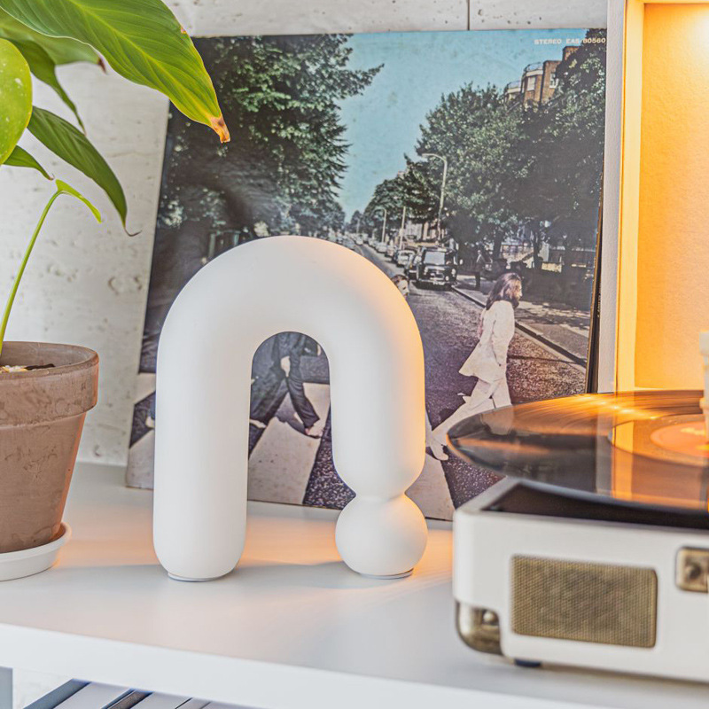 Artístico abstracto creativo, decoraciones blandas, armario de televisión de la sala de estar moderna, decoración doméstica popular