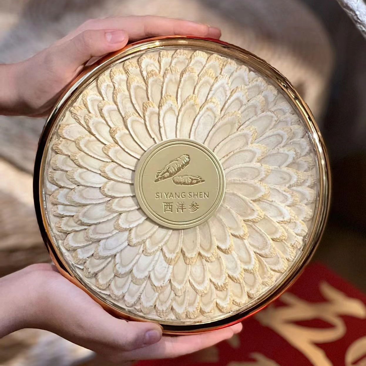 American Ginseng Gift Box Hua Qi Shen Premium Herbal Gift Set for Elders Festive Wellness Present specifications