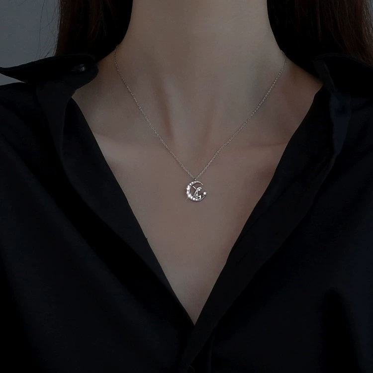 Маленький принц кулон ожерелье женский летний ретро цепочка ключицы легкая роскоши ниша высокого уровня дизайн прилив темперамент персонализированные аксессуары