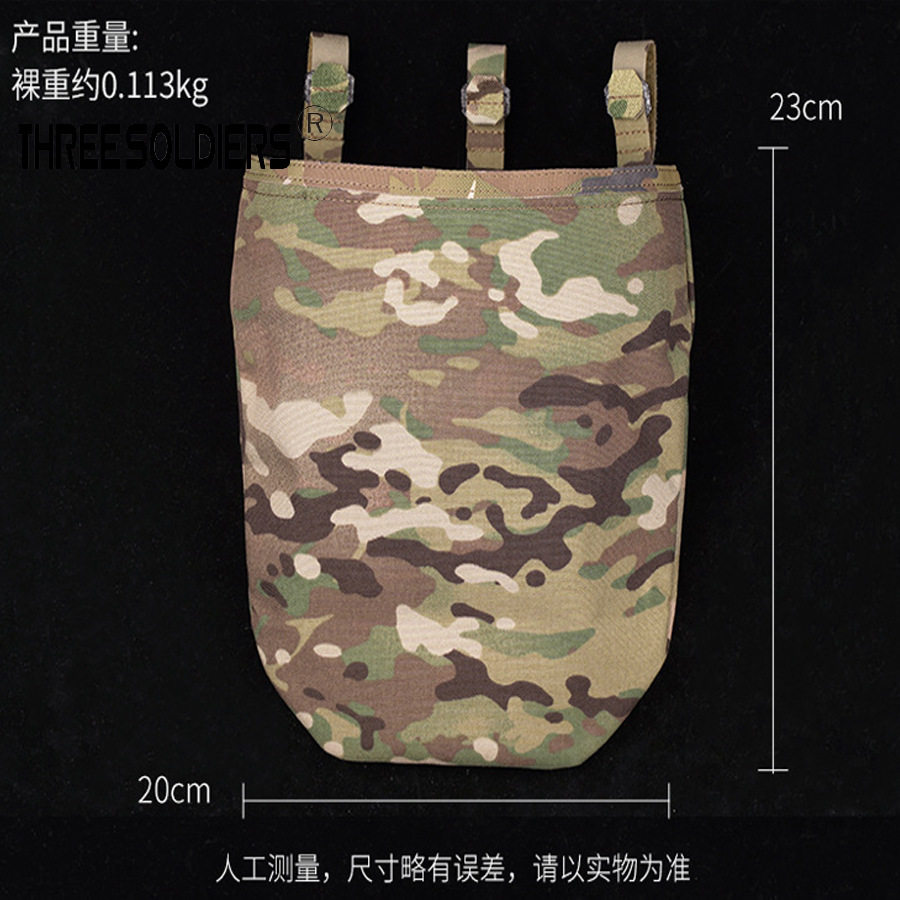 전술 조끼 허리 커버 MOLLE 플러스 휴대용 대형 재활용 가방 접이식 나일론 다중 사용 키트