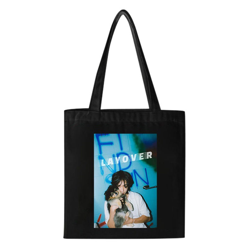 Bulletproof adolescente patrón bolsa jintaiheng álbum solo cachorro foto del cartel bolso de la cremallera Retro