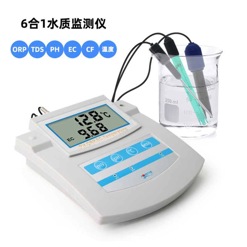 Phs-26C Desktop Digital Display 6-in-1 Detector Ph Meter Ec/Tds/Cf/Orp Temperature Fish Tank Water Quality Detector Phs-26C Desktop Digital Display 6-in-1 Detector Ph Meter Ec/Tds/Cf/Orp Temperature Fish Tank Water Quality Detector