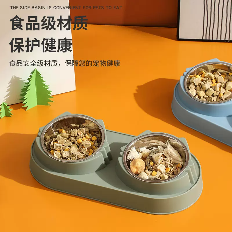 跨境爆款 狗盆狗碗猫碗双碗食盆狗狗碗猫咪水碗饭盆宠物用品宠物
