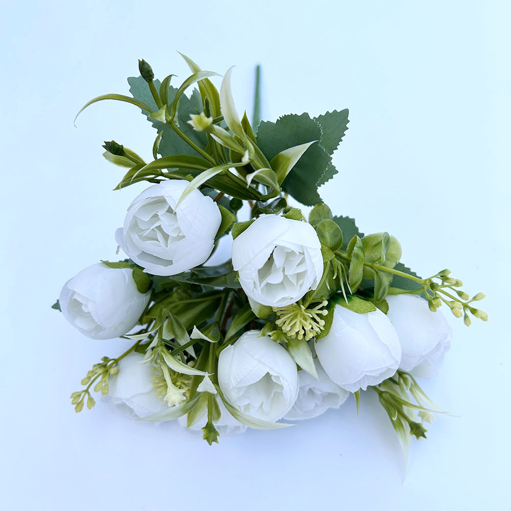 Artificial Peony Buds Decorative Silk Flowers For Wedding Decor_voghion.com