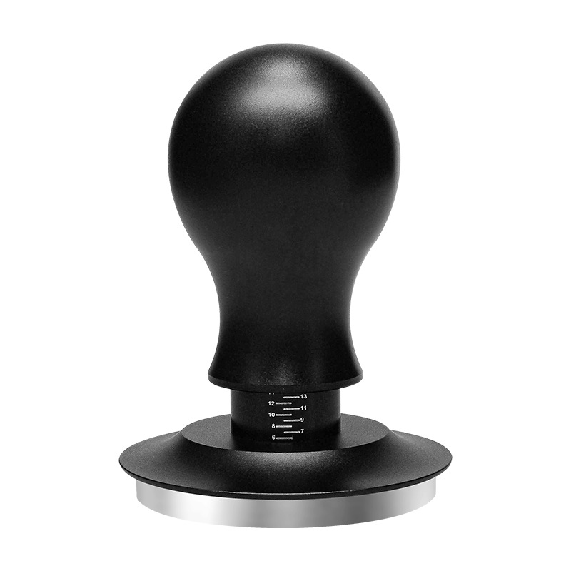 Prensa de polvo de presión constante Martillo de polvo elástico de café Base de rosca de acero inoxidable Martillo de polvo de impacto ajustable de fuerza constante