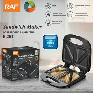 Raf European-Style Household Double-Sided Heating Sandwich Machine Multi-Functional Toast Waffle Breakfast Machine