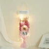 A starry star 1 rose+sunflower [pink] with lights to give gift bags