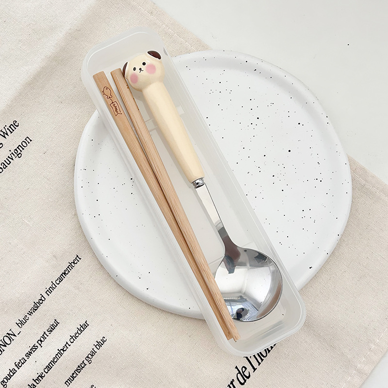 밀크티 강아지 투피스 세트