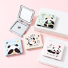 Folding double-sided handheld cute small mirror for elementary school students