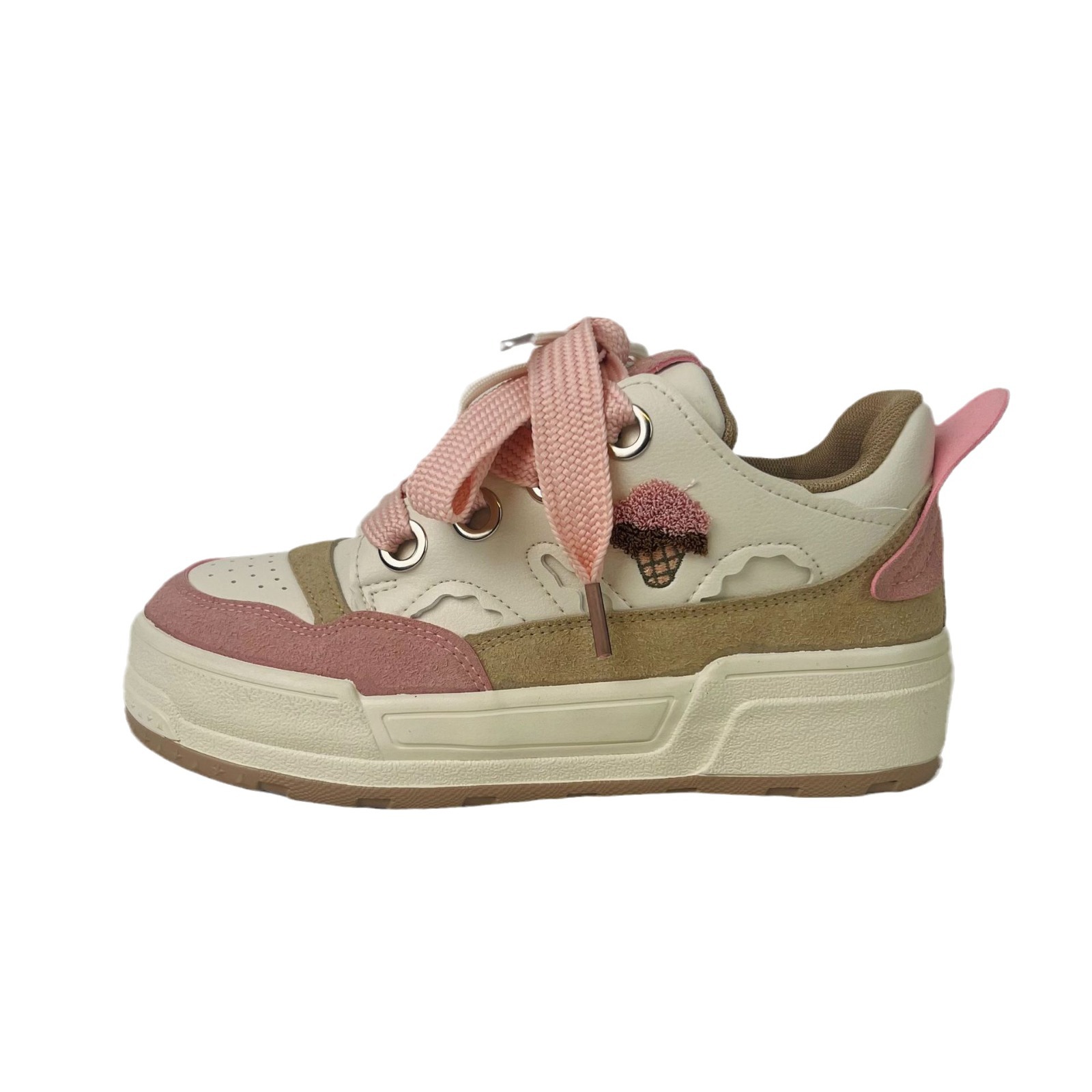 Suprimido rosa fresa Zapatos Niños ins marea 2024 primavera suave niña lindo zapatos de lona pequeños zapatos blancos