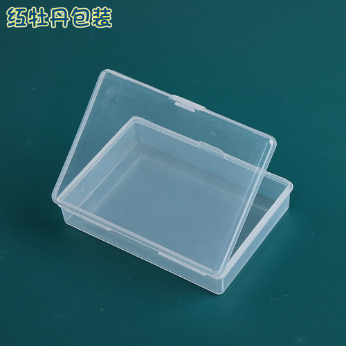 New protective box transparent rectangular pp box playing cards plastic packaging box business card card storage box