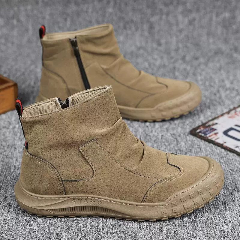 Martens‑style non‑slip ankle boots for work and outdoor climbing, autumn, sizes 39–44