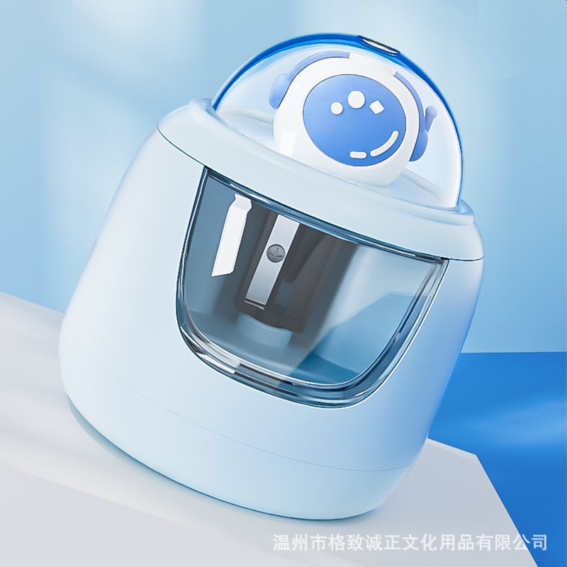 Nuevo tipo de cortador de lápiz eléctrico para niños cortador de lápiz automático cortador de lápiz para estudiantes de jardín de infantes al por mayor