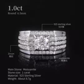 莫桑钻;K金手饰;戒指