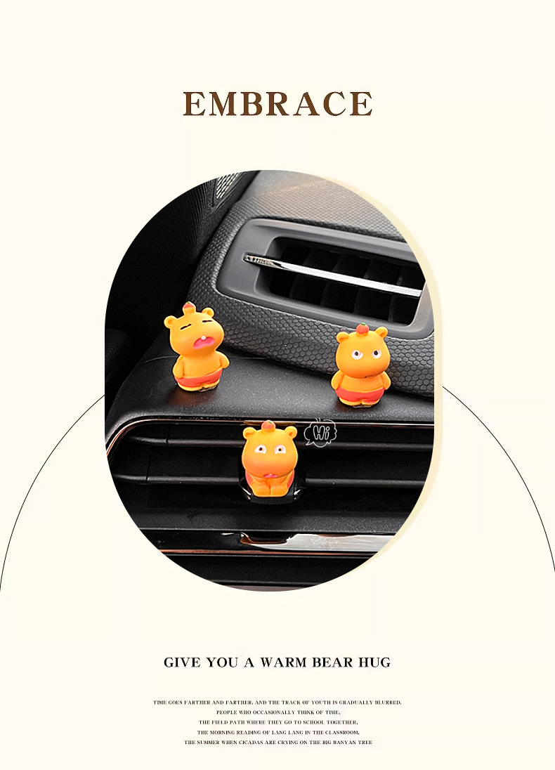 Cute Capybara Car Decoration, Lying down Doll for Car Dashboard Screen, Interior Car Decoration, Electric Vehicle Accessory