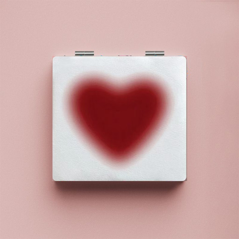 65g Weight Mirror Makeup Tools Types 1 Piece Quantity ABS Material Lips, Heart Shape Pattern Simple Style, Classic Style Style Simple Style Classic Style Lips Heart Shape ABS Mirror 1 Piece 1