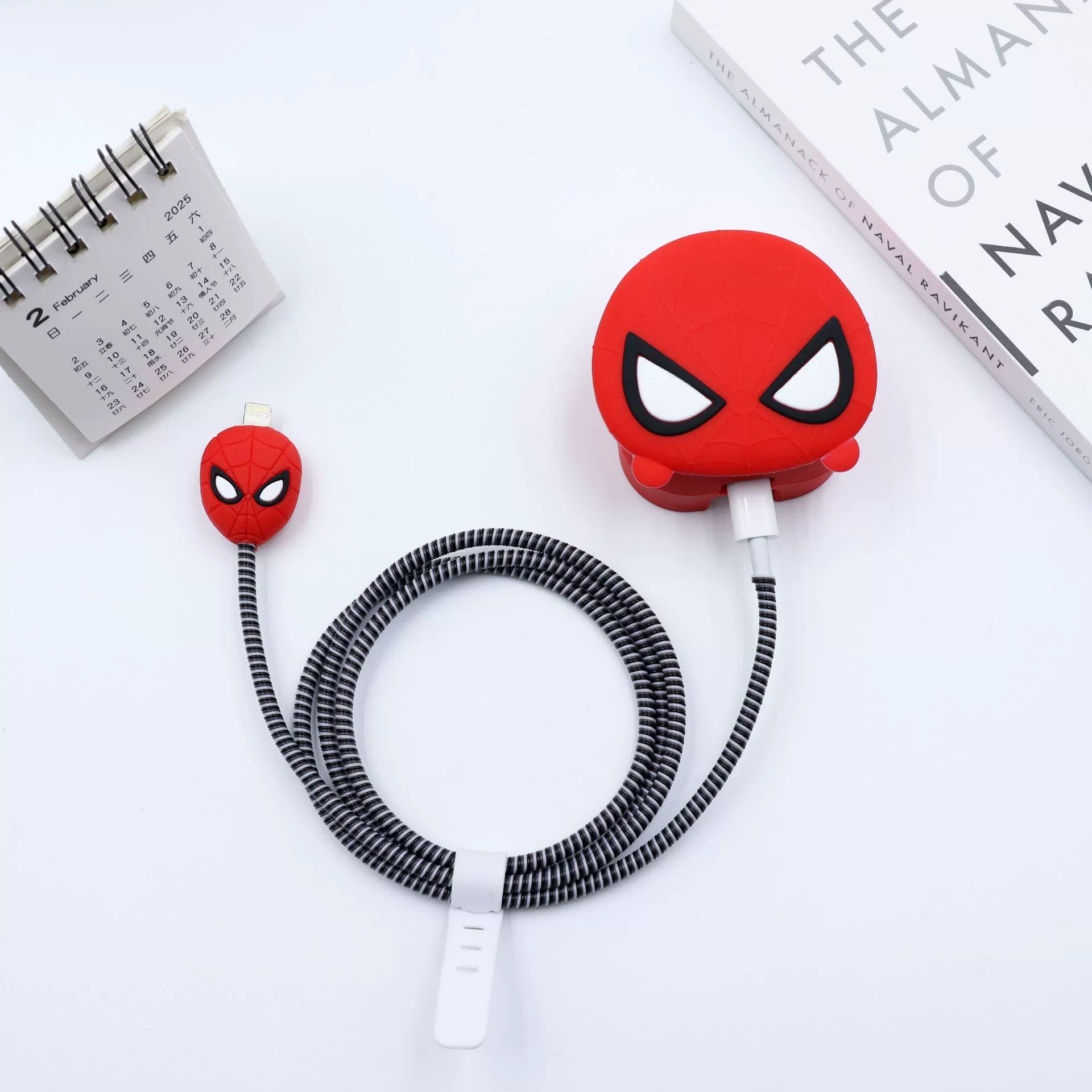 Защитный чехол для электроприборов Spider-Man подходит для Apple, трехногой британской системы 25W чехол для зарядки