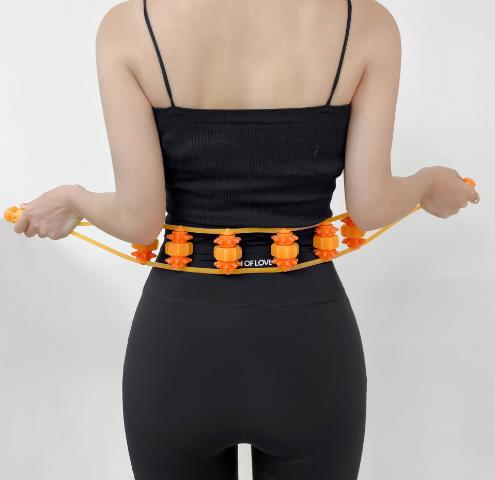 Pull back strip massager for shoulder, cervical spine and back to dredge meridians, open shoulders and back, manual roller, massage artifact without asking for help