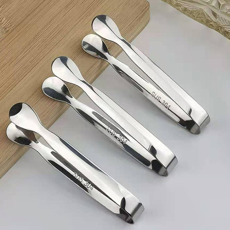 304 Stainless Steel Food Clips, Food Clips, Condiments, Sugar Cube Clips, Milk Tea, Coffee, Barbecue Clips, Small Ice Cube Clips