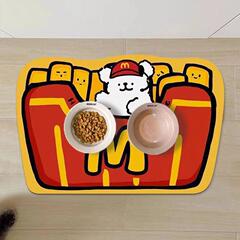 国境を越えたアニメ猫犬ペットの食事マット吸水滑り止めかわいいペットの食器マット珪藻泥防汚マットスポット