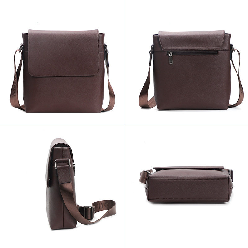 Túi đeo chéo nam da bò vân chéo cổ điển 29×11×17 cm — Cà phê nâu, 50 RMB. Bán lỗ do mua số lượng lớn., Xanh Đậm, 50 Yuan, Thanh Lý Tồn Kho - Bán Thua Lỗ Vì Số Lượng Lớn! chi tiết 6