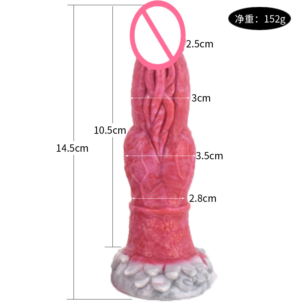 Dragón de hielo Polla pene de silicona líquida juguetes sexuales para adultos Yin anal de doble propósito clímax equipo juguetes sexuales para casa