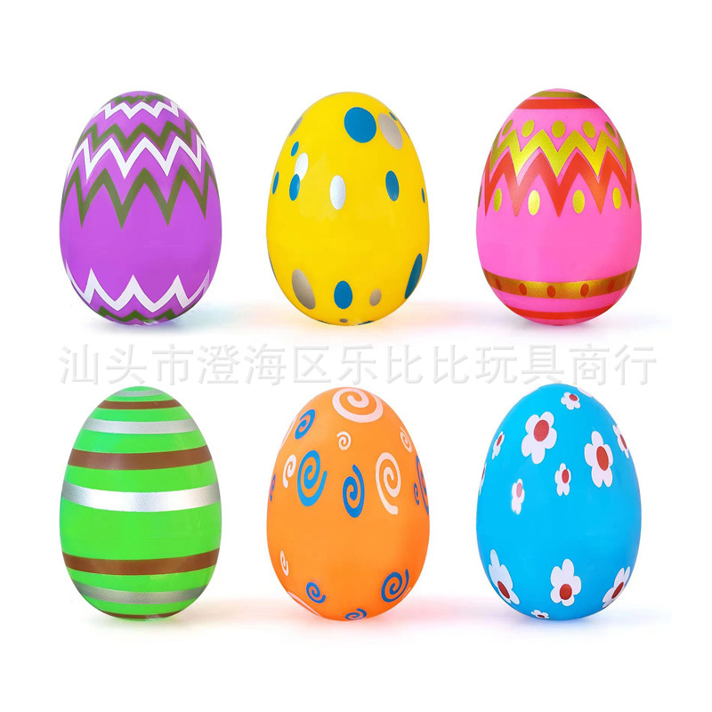 Color de Pascua cesto de cáscara de huevo relleno apertura caramelo DIY partido sorpresa huevo decoración ornamento pequeño juguete