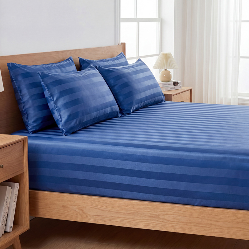Cross-border satin bed sheet three-piece set, foreign trade imitation silk bedspread, pillowcase, large double-size mattress protector for Amazon Cross-border satin bed sheet three-piece set, foreign trade imitation silk bedspread, pillowcase, large double-size mattress protector for Amazon