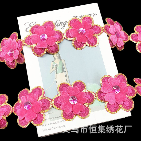 Factory direct selling stage ethnic clothing decorative plum border…