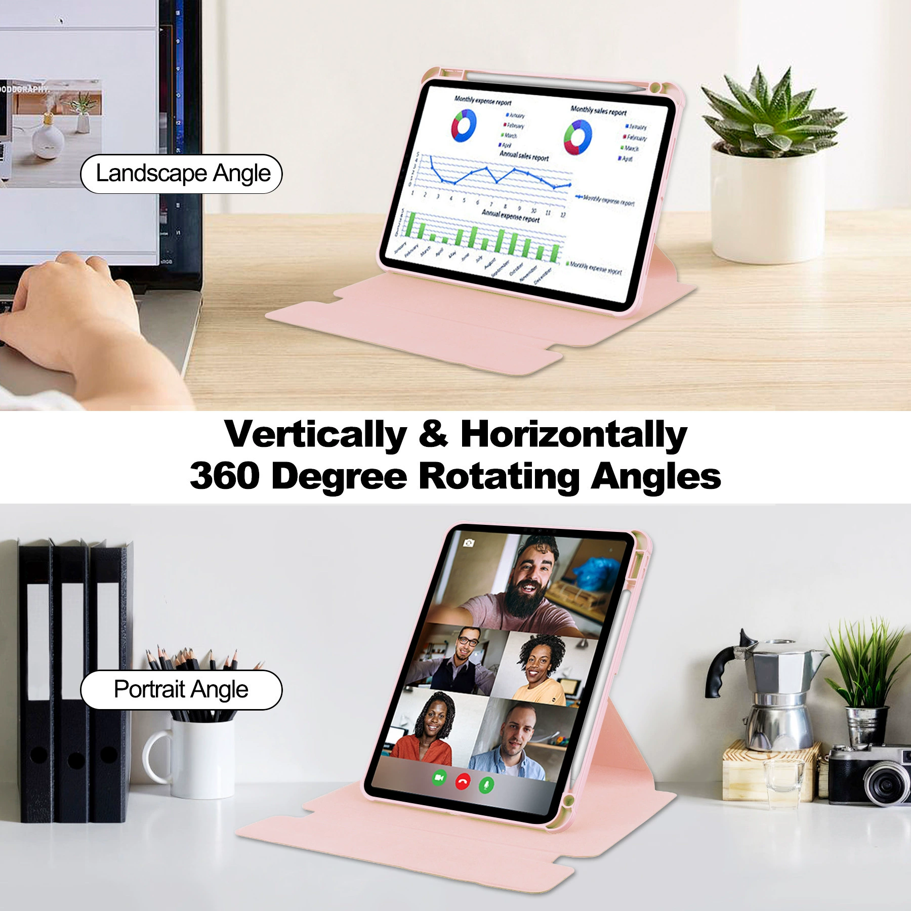 Защитный чехол для планшета iPad с защитой 360°, акриловый, iPad Air13 2024 TPU перьевая выемка кожаный футляр