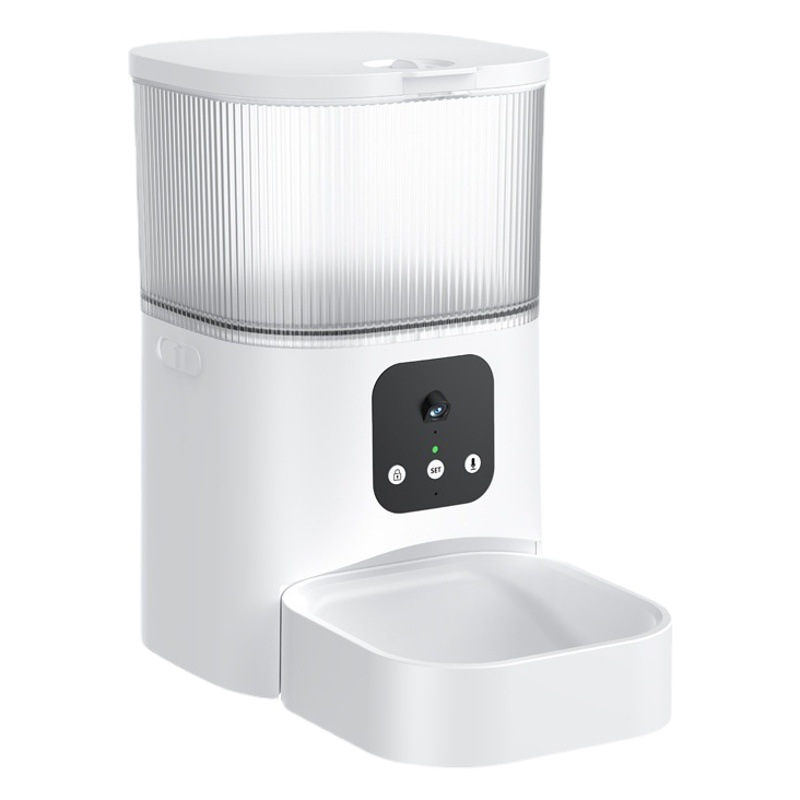 Pet Alimentador automático inteligente de inducción dispensador de agua temporización cuantitativa máquina de alimentación remota máquina de alimentación de vídeo de voz