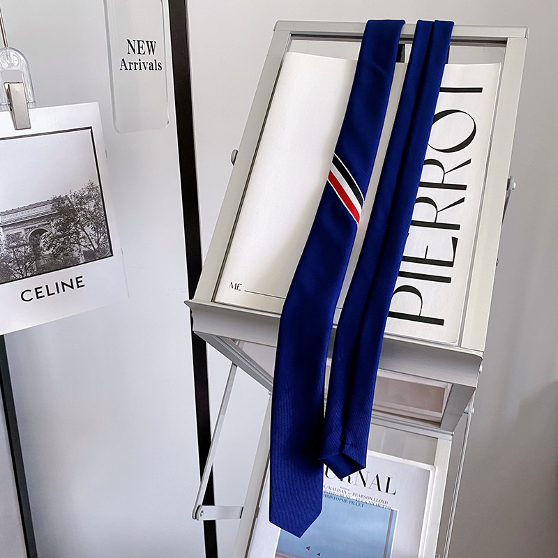 네이비 울 + 원사 염색 원사 TR 원단