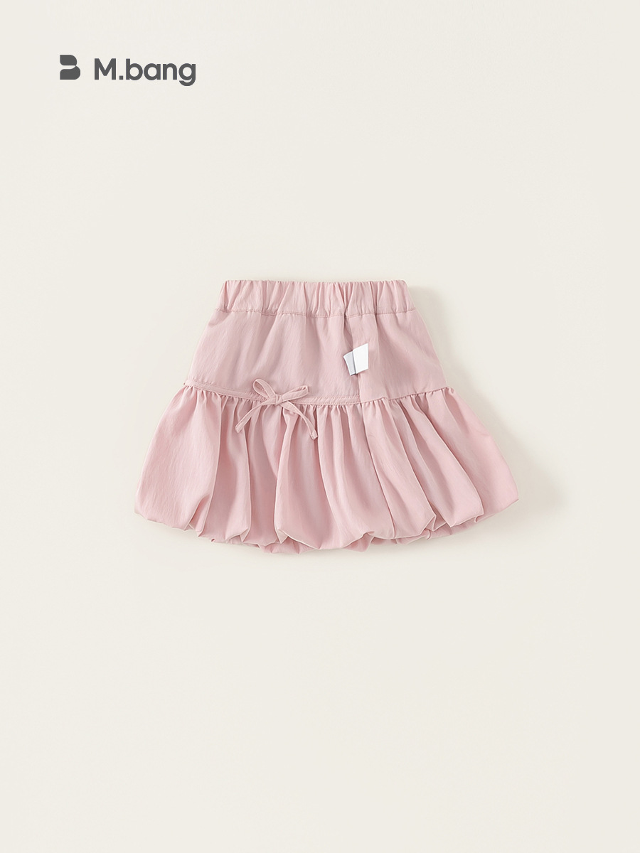 Ropa de verano para niños Youbao flor de flores de bambú dulce arco vestido corto de color sólido vestido de bebé de verano