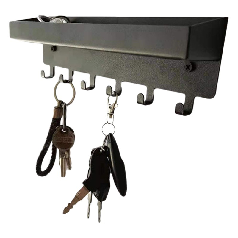 Venta caliente transfronteriza de hierro gancho creativo de almacenamiento de correo de pared estante de almacenamiento de llaves montado en la pared