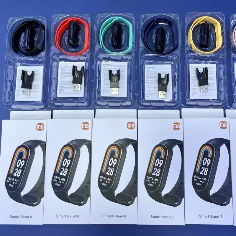 M5/M6/M7/M8 Smart Bracelet Mi6 Heart Rate and Blood Oxygen Monitoring Sports Step Counter Health Watch Bluetooth Connection M5/M6/M7/M8 Smart Bracelet Mi6 Heart Rate and Blood Oxygen Monitoring Sports Step Counter Health Watch Bluetooth Connection