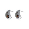 Silver needle, metal advanced earrings, silver 925 sample, simple and elegant design, high-quality style