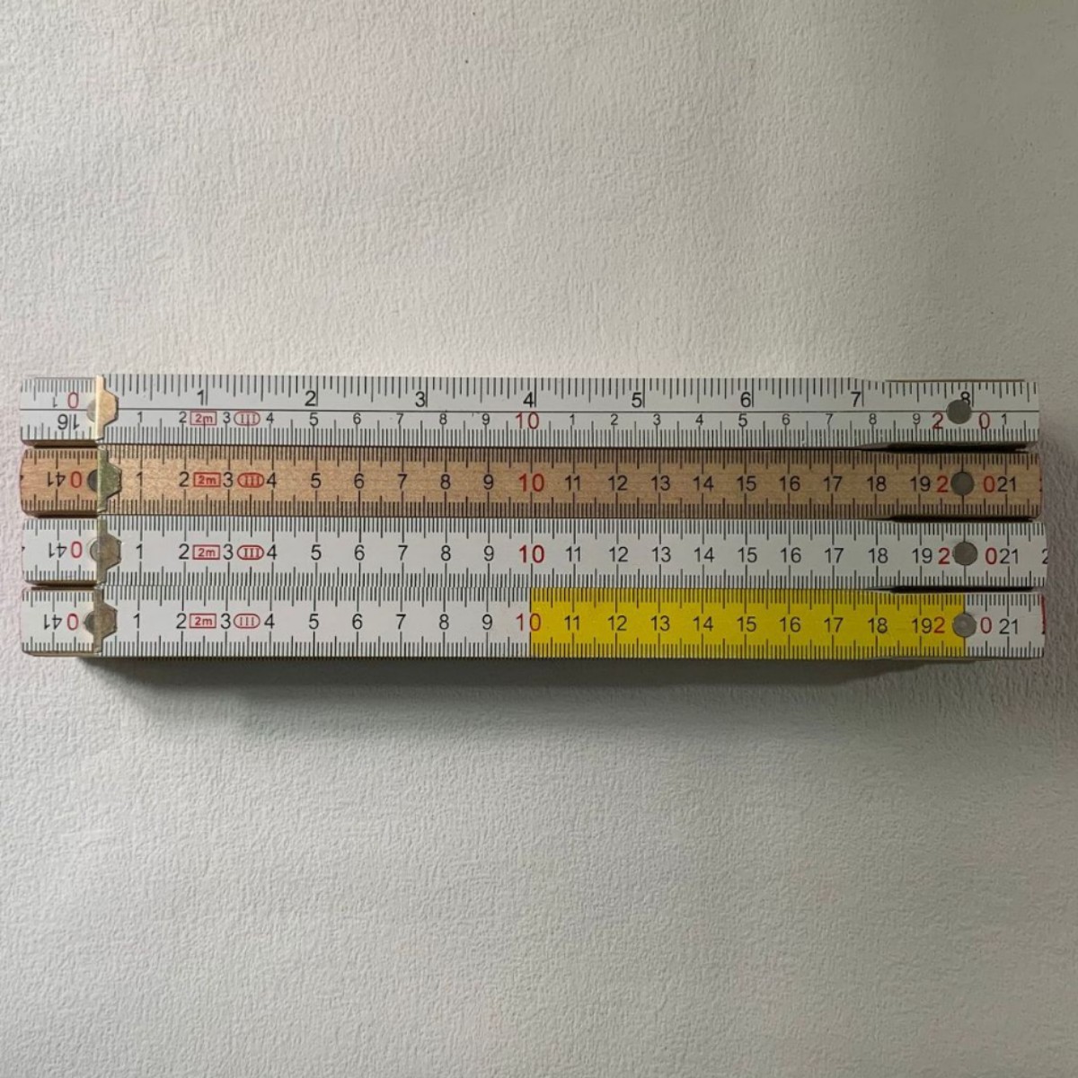 1米 2米桦木木折尺 木工折叠尺