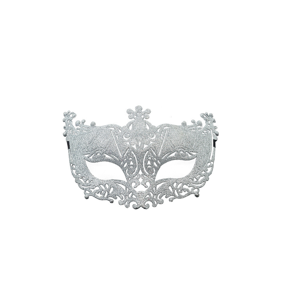 Amazon Carnaval Fox Half Face Mask Polvo de Oro Hollow Ball Halloween Venecia máscara de maquillaje de plástico