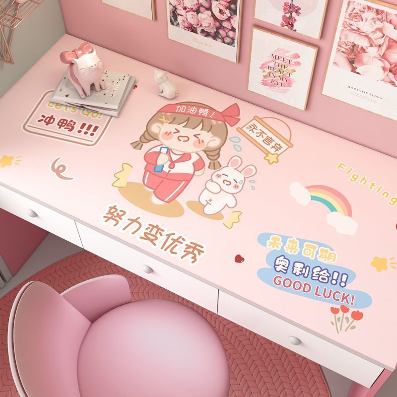 Cartoon Learning Desktop Mat Cuttable Leather Children's Writing Desk Computer Desktop Waterproof and Oil-proof Desk Mat