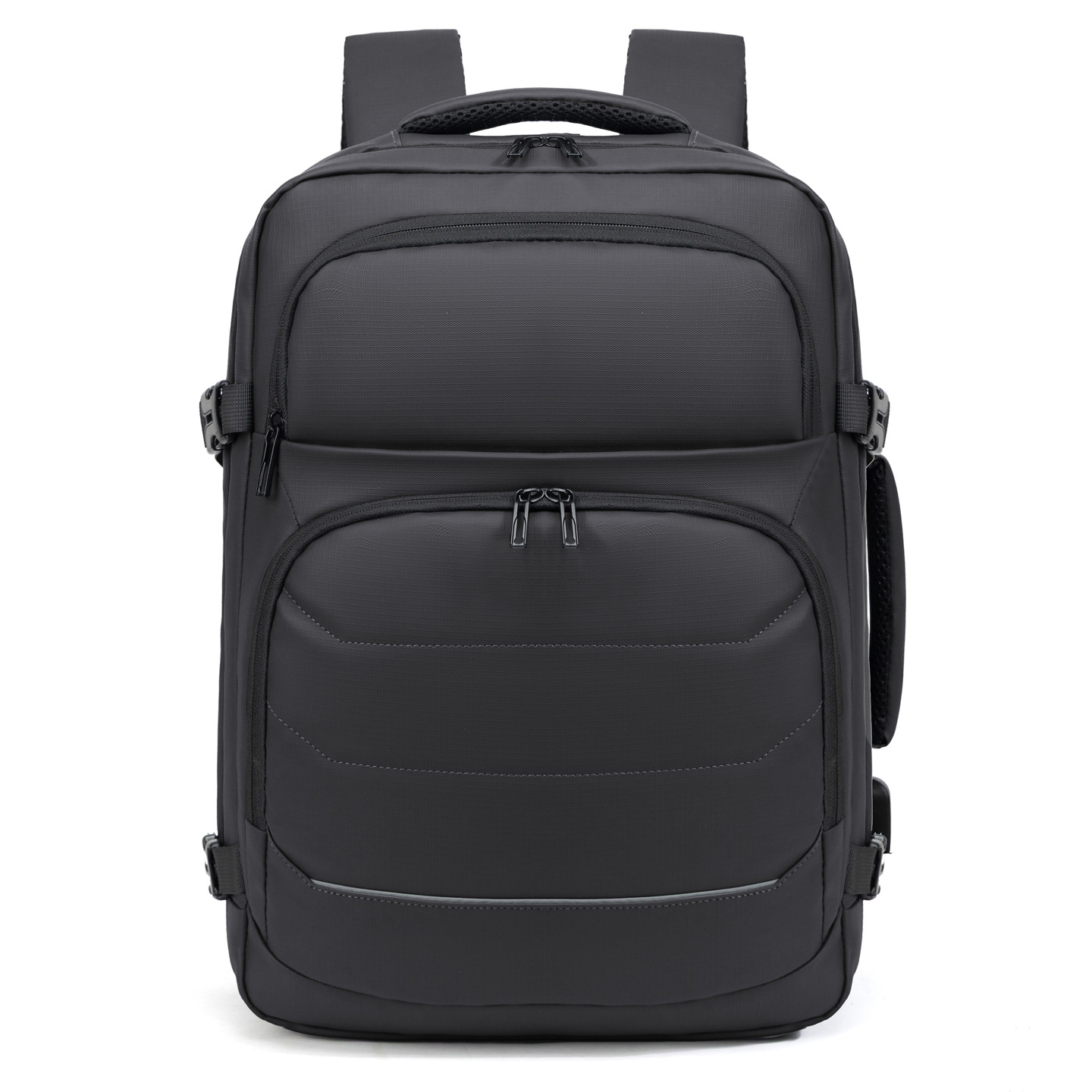 Mochila multifuncional nueva gran capacidad color sólido a prueba de rociadores mochila de computadora de negocios colgar tirón bolsa de viaje