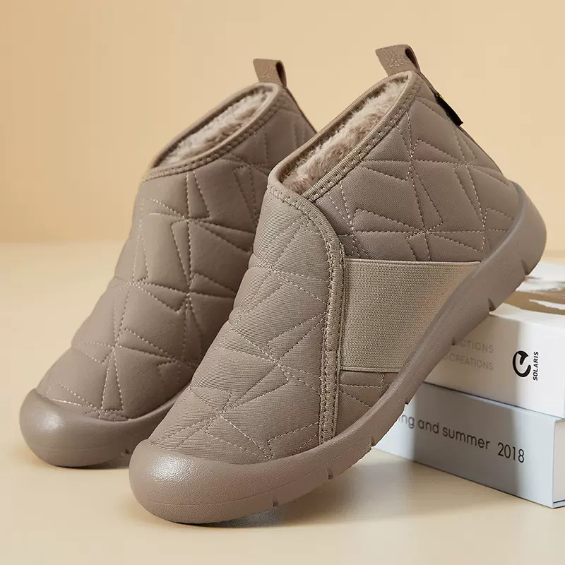 棉鞋女冬季新款老北京棉鞋妈妈鞋跨境加绒加厚保暖一脚蹬雪地靴