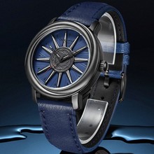 厂家直销艾奇手表男个性男士手裱创意防水皮带石英表3101