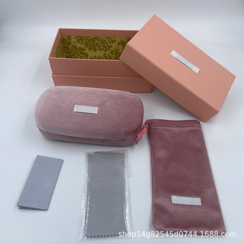 Glasses Iron Box Velvet Glasses Case Pink Sunglasses Case Sunglasses Case Glasses Cloth Glasses Case Set Combination