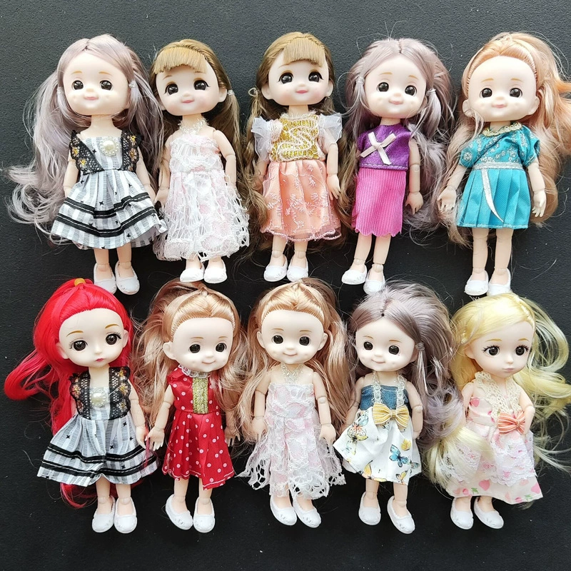 16/17смейкupd makeup and replacement BJD кукла с 8 суставами 3D реальные глаза 6-дюймовая девочка игрушка