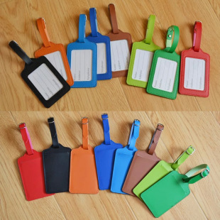 Travel luggage tag suitcase tag boarding pass creative pu shipping pendant anti-loss tag boarding pass leather