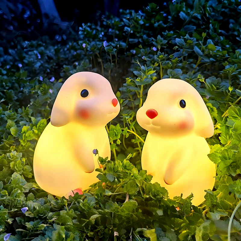 LED Cartoon Night Light, Battery-Powered Cute Animal Lamp, Bedside Desk Decor, 7–11 cm