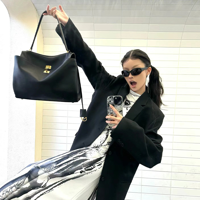 24新款托特包凯利包大容量高级感真皮腋下包单肩斜挎手提包 - Thumbnail 2