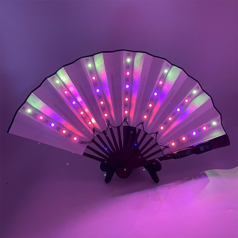 #587 10寸-发光扇子七彩流水（APP蓝牙控制）