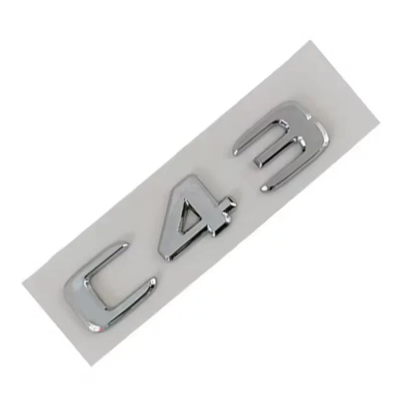 Suitable for Mercedes-Benz C-Class W204, used for modifying the rear emblem to C43 or C63, including rear badge and AMG modification stickers