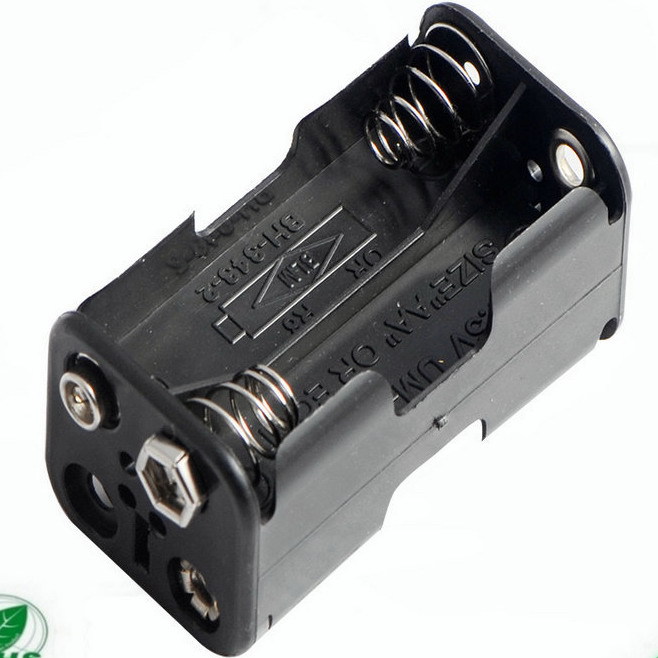 四节五号电池座 五号四节带线 5号4节电池盒